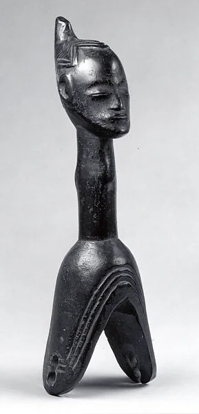 Heddle Pulley with Figure — Unknown
