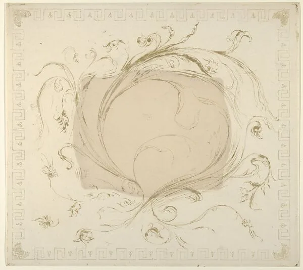 Scarab, Grecian Key and Fly Pattern Mount — Théodore Roussel