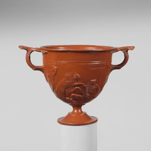 Terracotta scyphus (drinking cup)