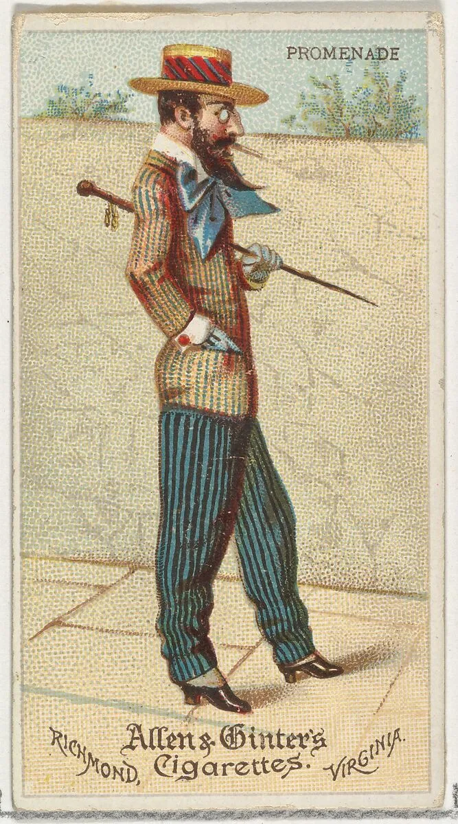 Promenade, from World's Dudes series (N31) for Allen & Ginter Cigarettes — Allen & Ginter