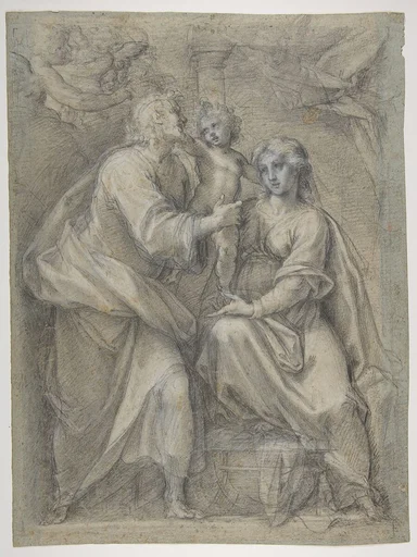 The Holy Family with Angels