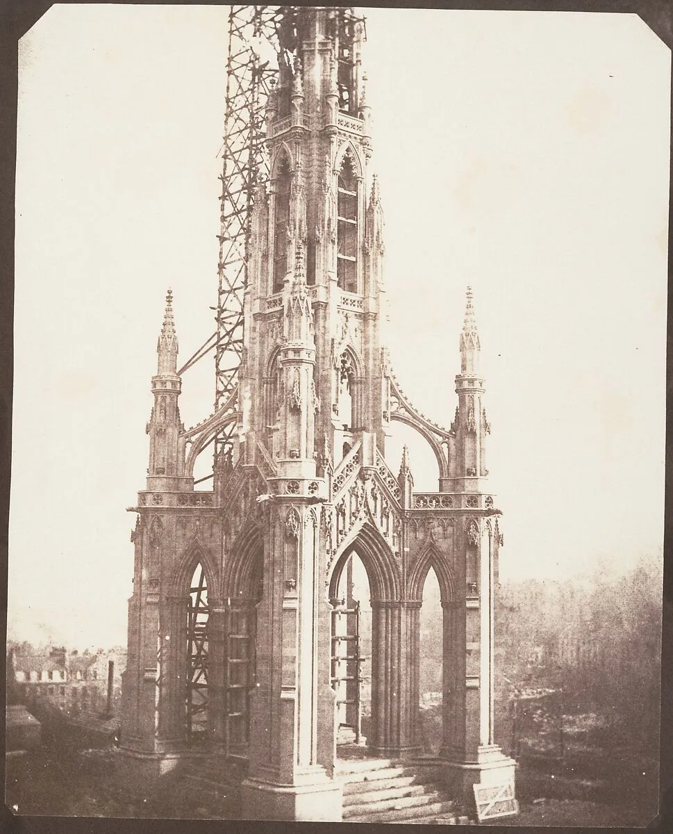 Scott Monument before Completion, Edinburgh — William Henry Fox Talbot