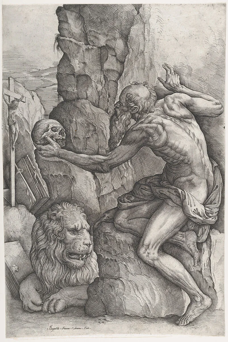 St. Jerome — Battista Franco