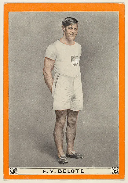 F. V. BELOTE, from for the World's Champion Athletes series (T230) — Pan Handle Scrap Company