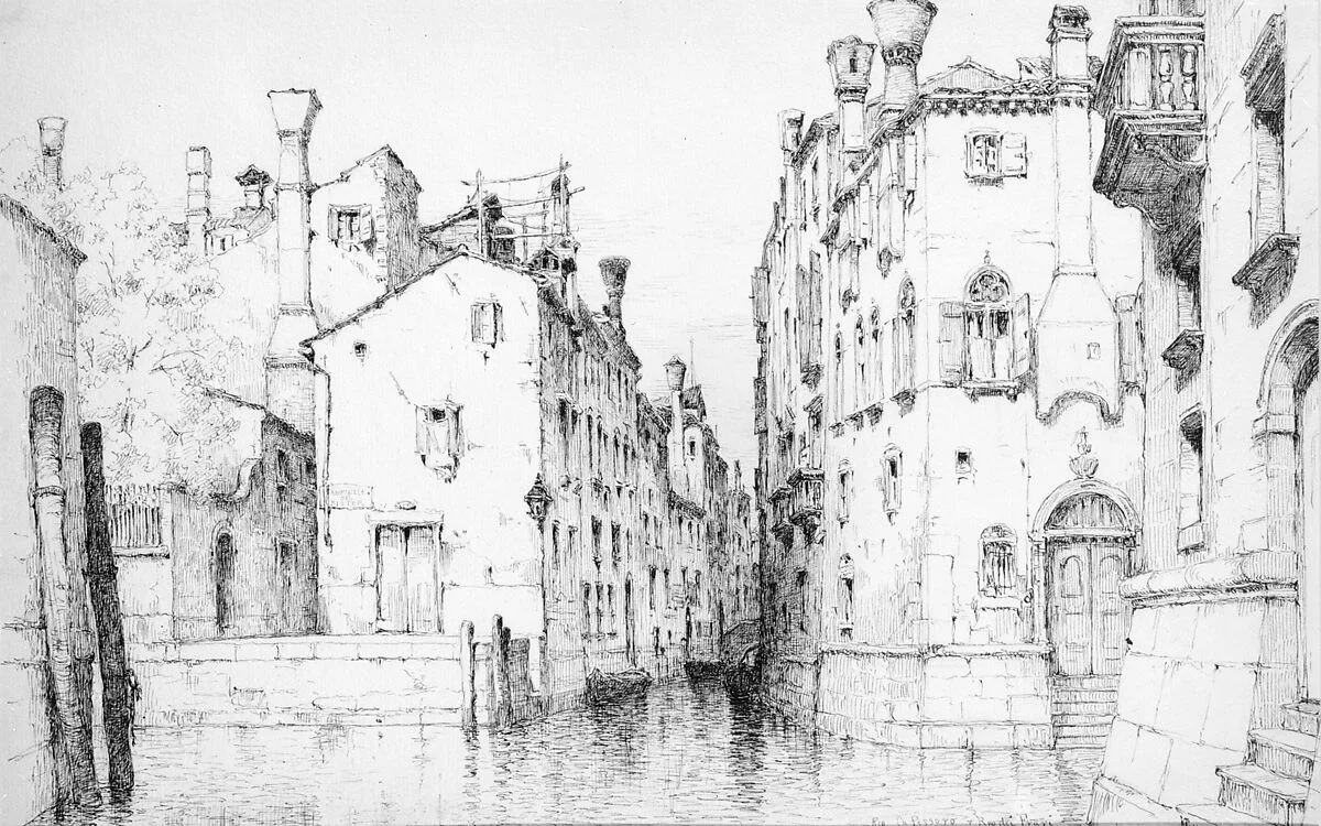 Rio Ca Pessaro and Rio dei Frari, Venice — Andrew Fisher Bunner