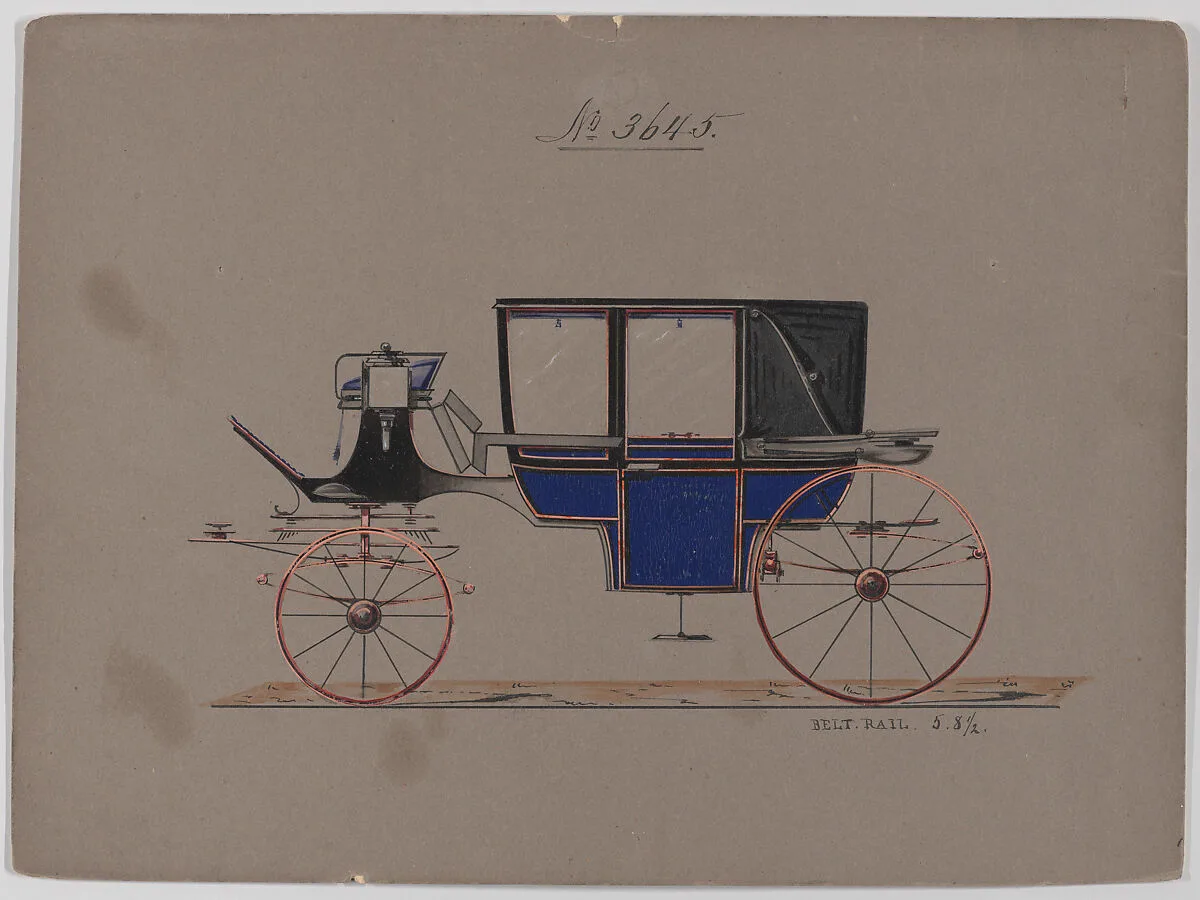 Design for Landau, No. 3645 — Brewster & Co.