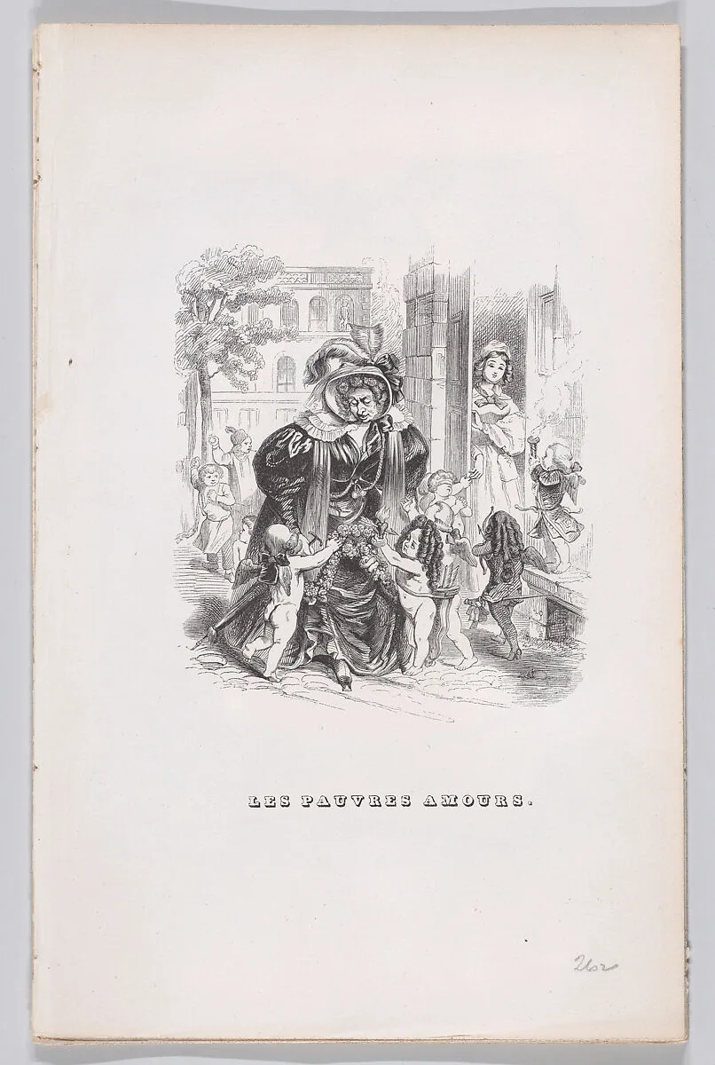 "The Poor Putti" from The Complete Works of Béranger — Pierre Jean de Béranger|Fournier & Perrotin|J. J. Grandville