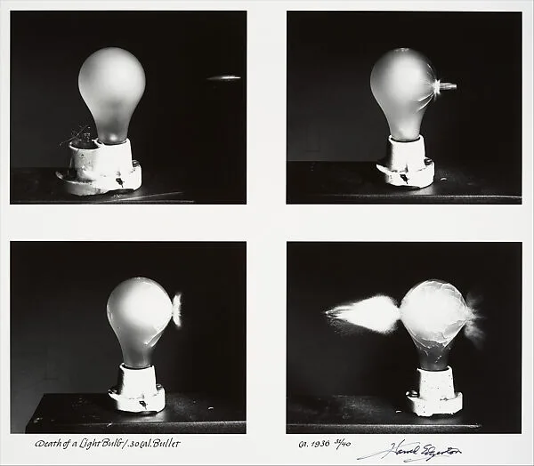 Death of a Light Bulb/.30cal. Bullet — Harold Edgerton