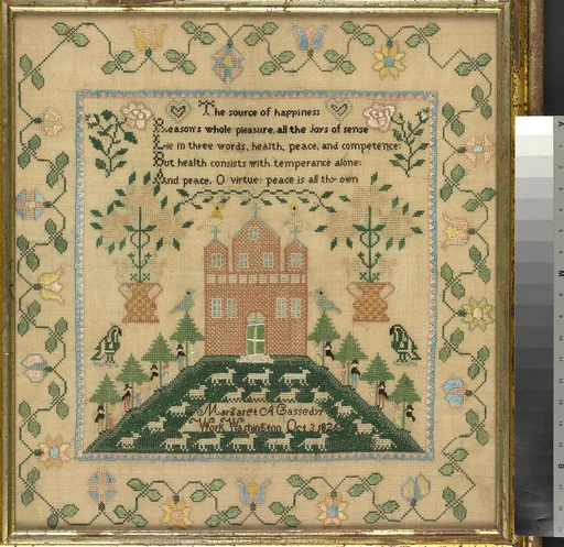 Embroidered sampler