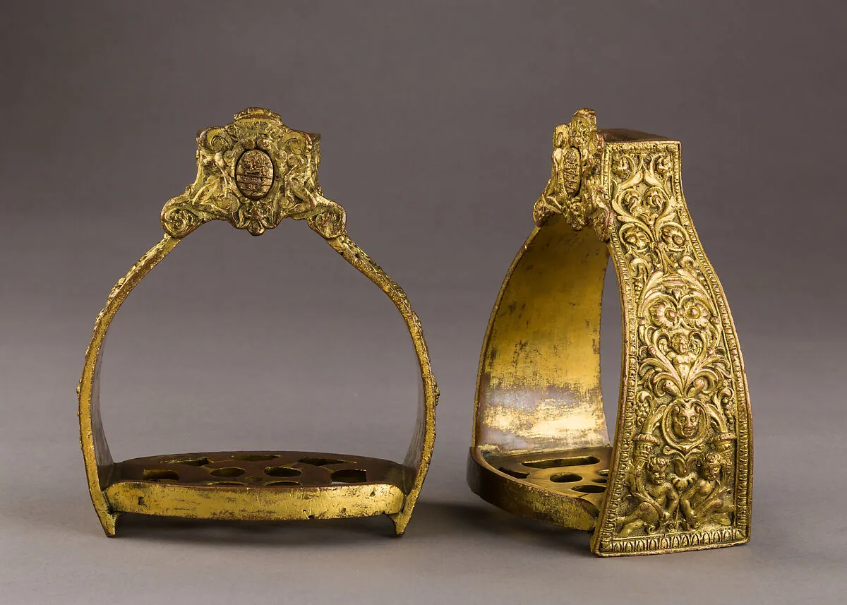 Pair of Stirrups of Paolo Odescalchi (? -1585), Bishop of Penne and Atri — Unknown