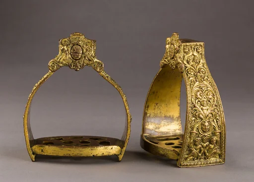 Pair of Stirrups of Paolo Odescalchi (? -1585), Bishop of Penne and Atri