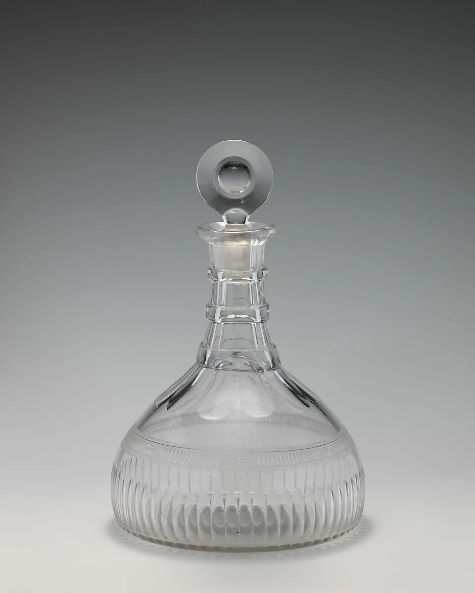Ship decanter (one of a pair) — Unknown