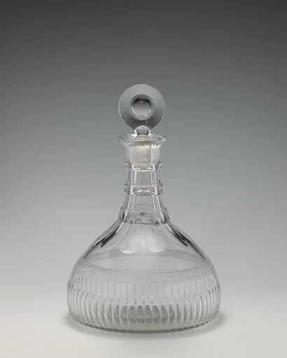Ship decanter (one of a pair)
