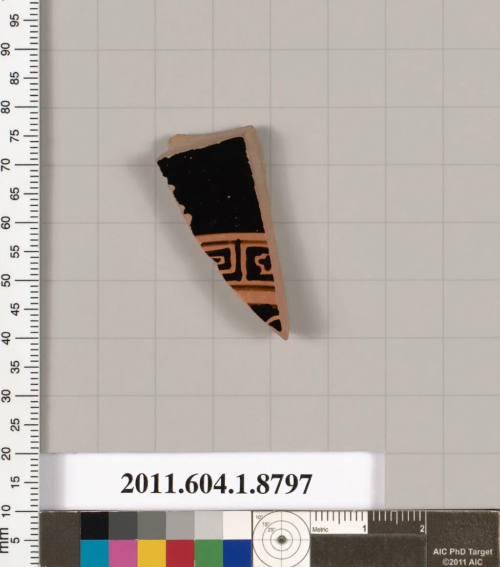 Terracotta fragment of a kylix (drinking cup) — Unknown
