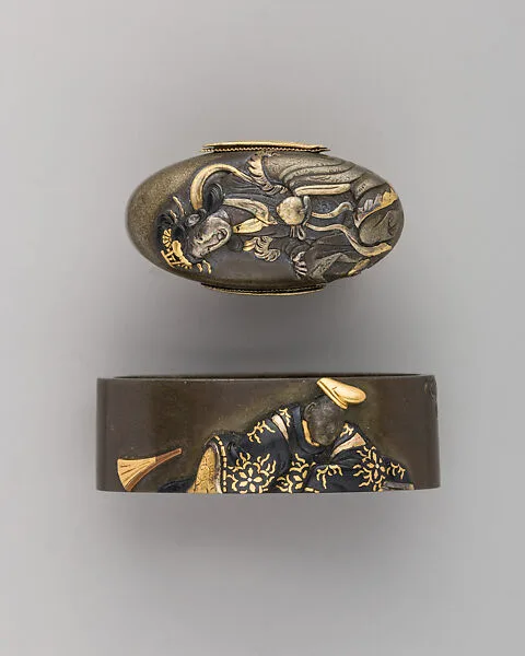 Sword-Hilt Collar and Pommel (Fuchigashira) — Unknown