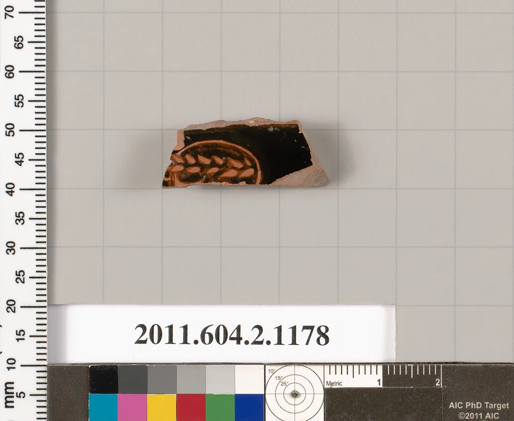 Terracotta fragment from a pyxis (box)? — Unknown