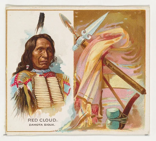 Red Cloud, Dakota Sioux, from the American Indian Chiefs series (N36) for Allen & Ginter Cigarettes