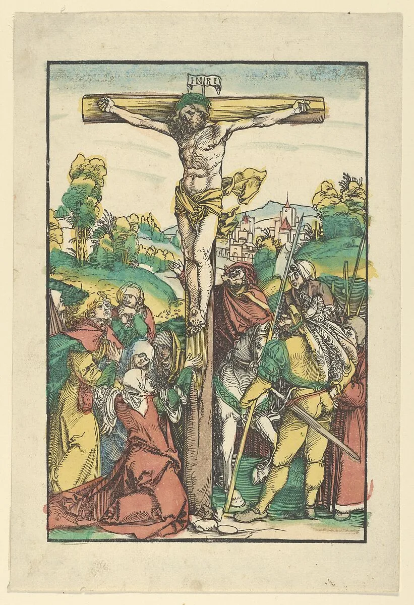 The Crucifixion (restrike?) — Hans Schäufelein