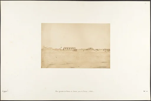 Vue générale des Ruines de Louxor, prise de l'Ouest (Thèbes)