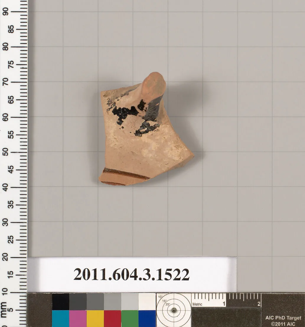 Terracotta fragment of a skyphos (deep drinking cup) — Unknown