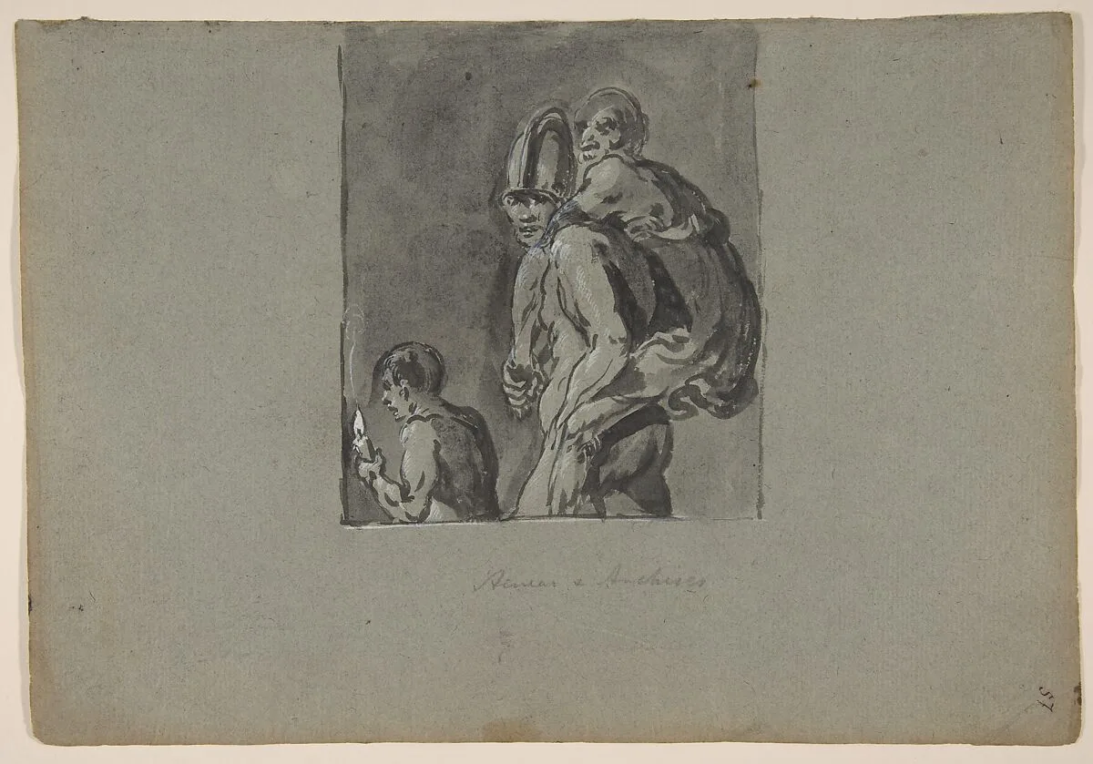 Aeneas and Anchises — Leonaert Bramer