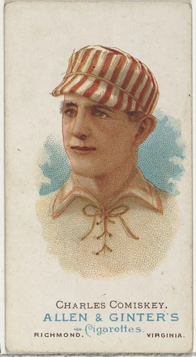Charles Comiskey, Baseball Player, from World's Champions, Series 1 (N28) for Allen & Ginter Cigarettes