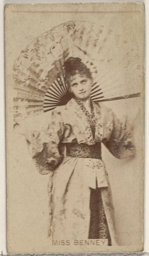 Miss Benney, from the Actors and Actresses series (N45, Type 8) for Virginia Brights Cigarettes