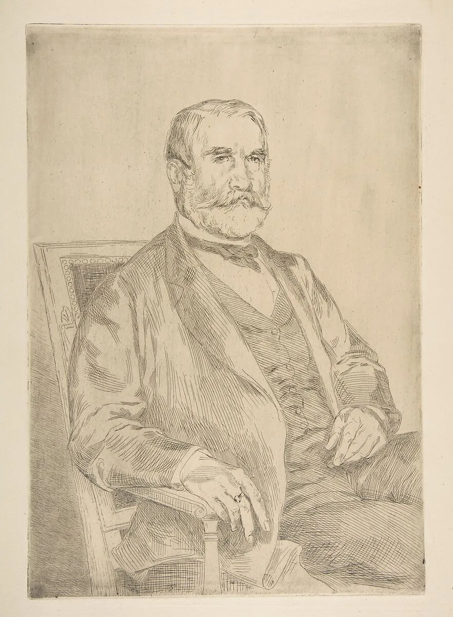 Portrait of Louis Robert — Félix Bracquemond|Louis Robert