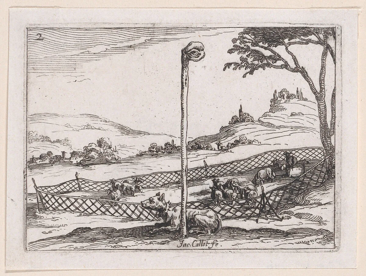 L'Oeil Vigilant (The Watchful Eye), from Lux Claustri ou La Lumière du Cloitre (The Light of the Cloisters), plate 2 — Jacques Callot|François Langlois