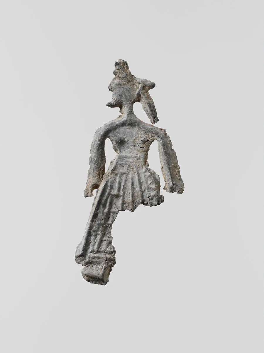 Lead figure of a woman — Unknown