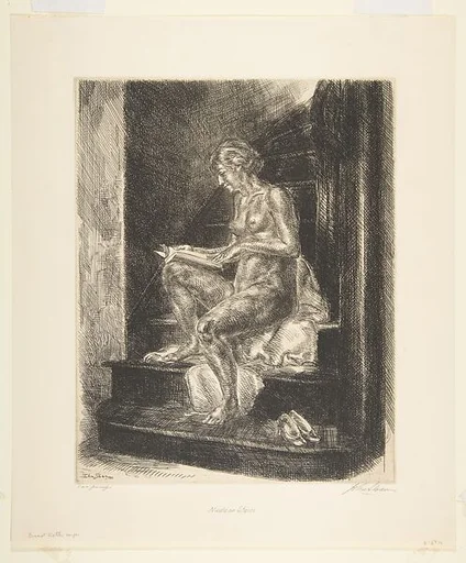 Nude on Stairs