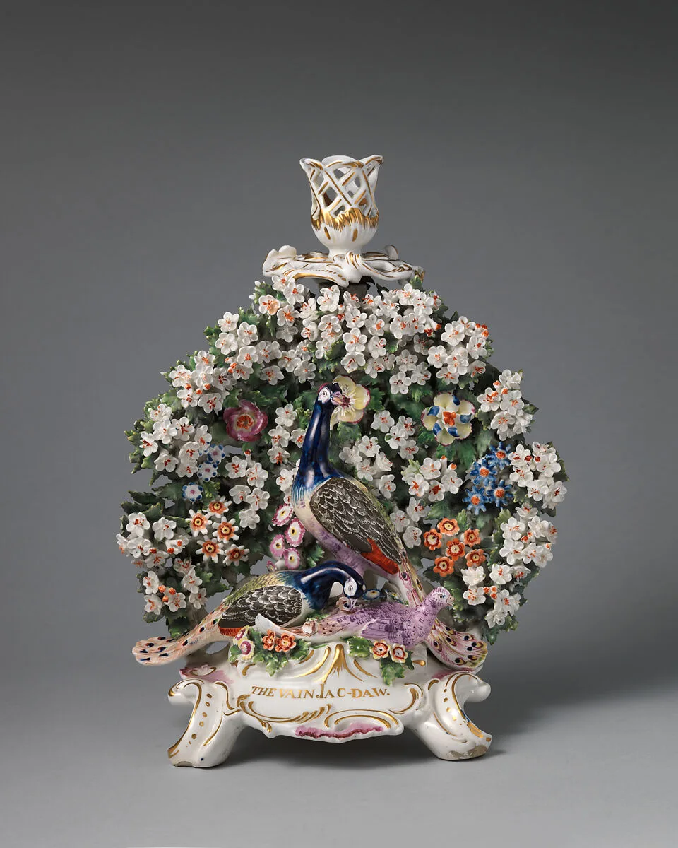 Candlestick (one of a pair) — Derby Porcelain Manufactory
