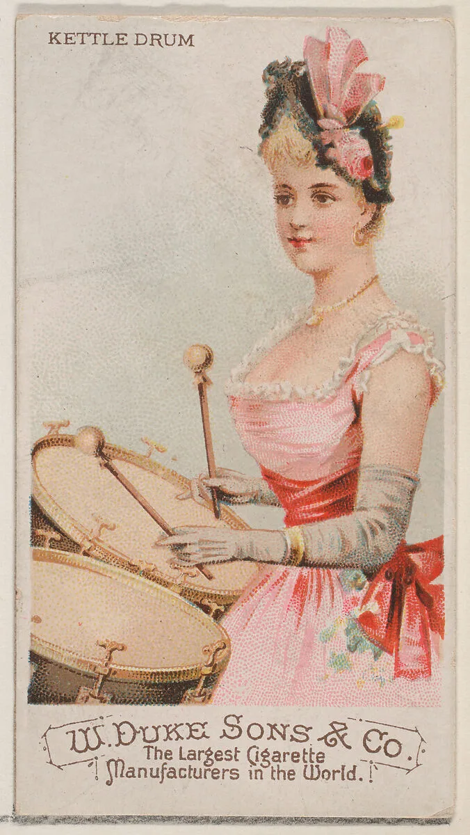Kettle Drum, from the Musical Instruments series (N82) for Duke brand cigarettes — W. Duke, Sons & Co.|Schumacher & Ettlinger