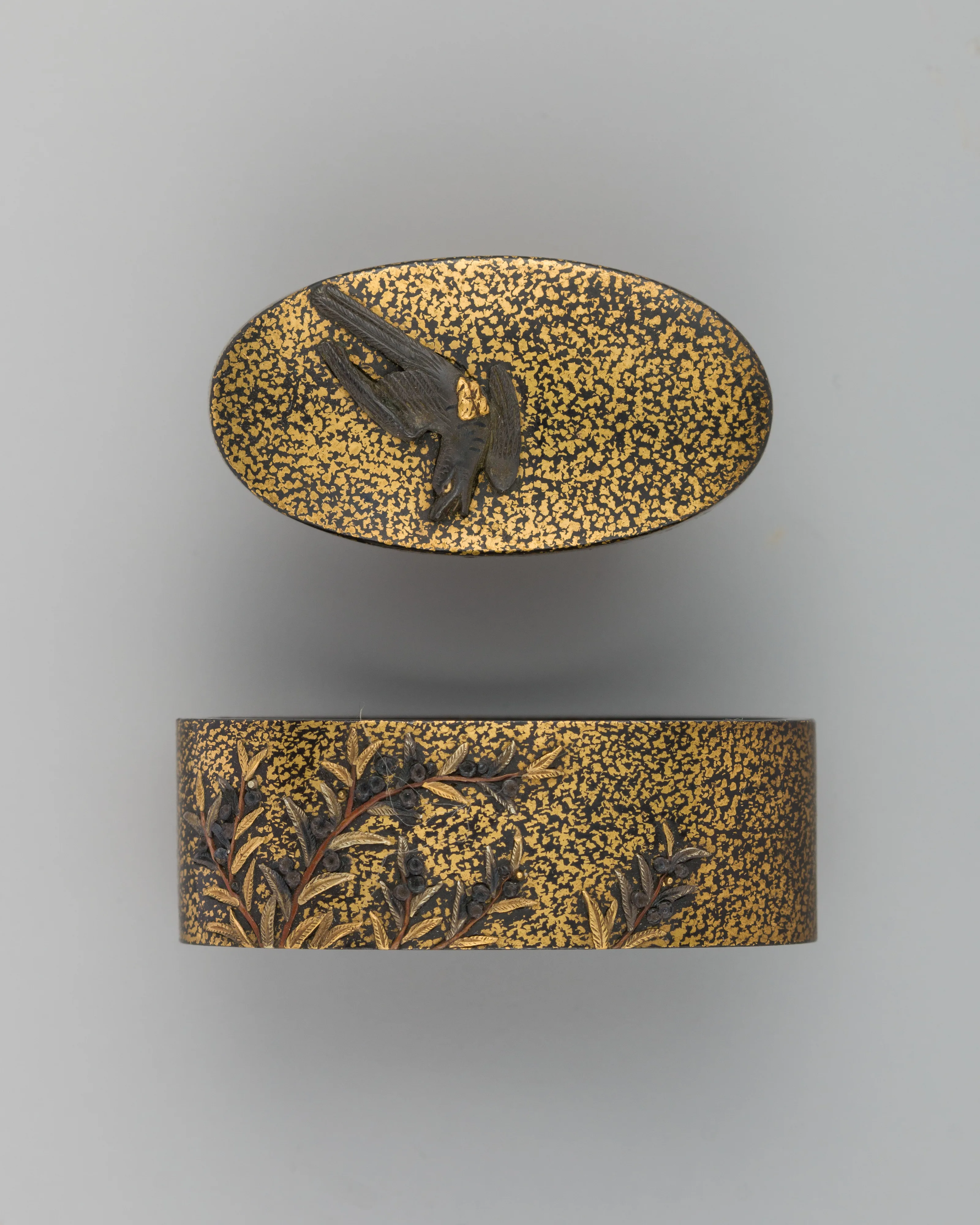 Sword-Hilt Collar and Pommel (Fuchigashira) — Unknown