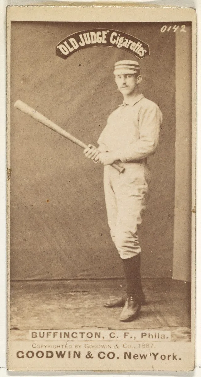 Charles G. Buffington, Center Field, Philadelphia, from the Old Judge series (N172) for Old Judge Cigarettes — Goodwin & Company