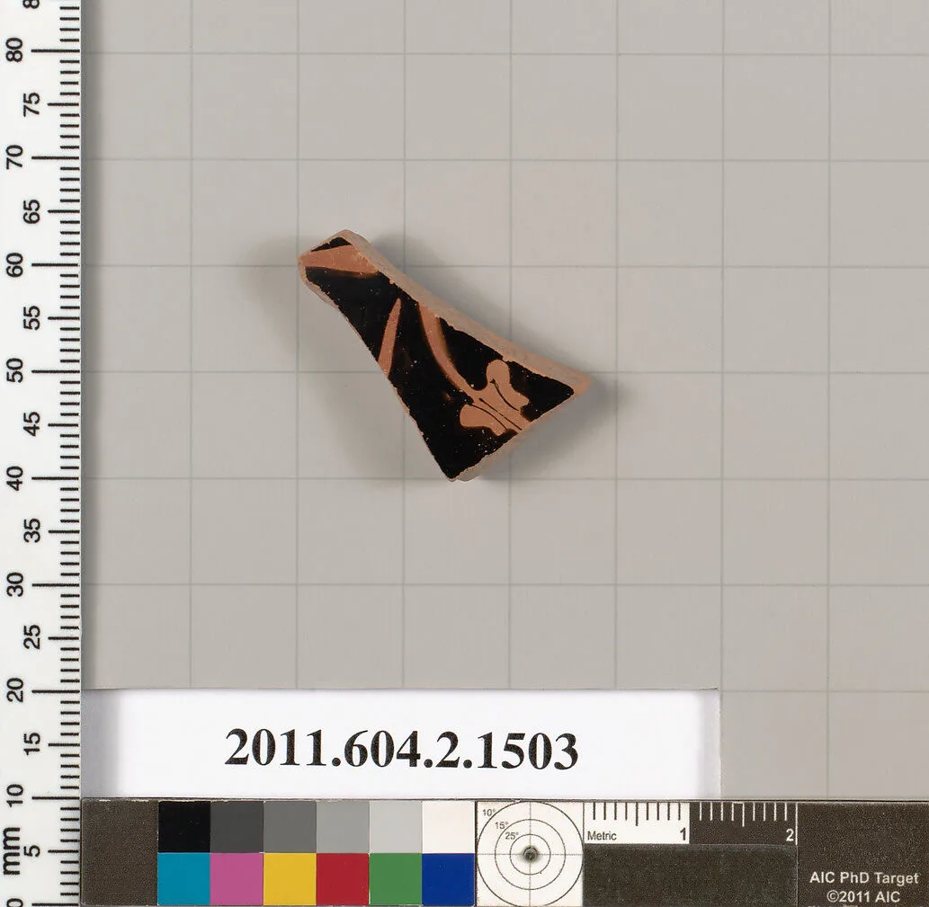 Terracotta fragment of a skyphos (deep drinking cup) — Unknown