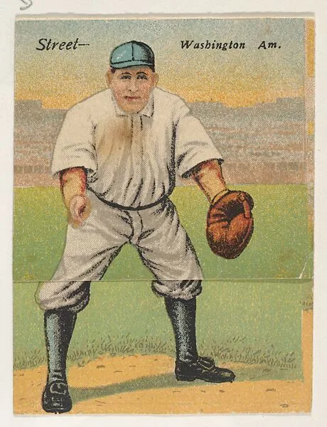 Street, Washington, American League, from the Mecca Double Folder series (T201) — Mecca Cigarettes