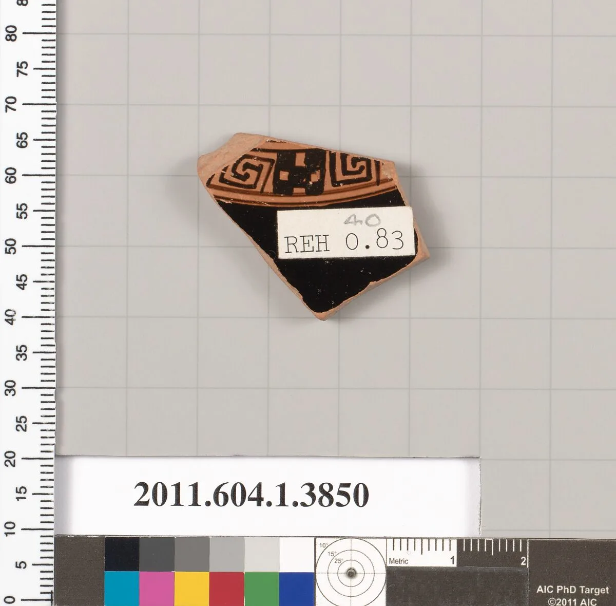 Terracotta fragment of a kylix (drinking cup) — Unknown