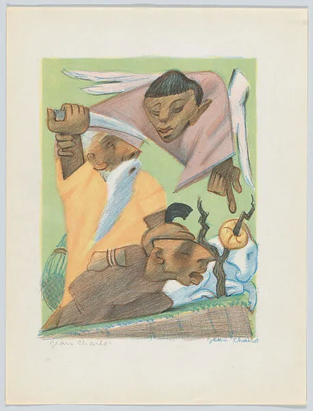 'Sacrifice to Isaac', from the Picture Book (plate 10) — Jean Charlot|Kistler (Lynton R. and/or Will A.)