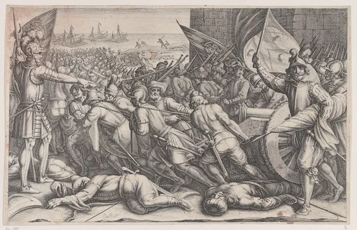 Rembarquement des Troupes (Embarkation of Troops), from La Vie de Ferdinand Ier de Médicis série appelée aussi Les Batailles des Médicis (The Life of Ferdinand I de'Medici also called The Medici Battles)