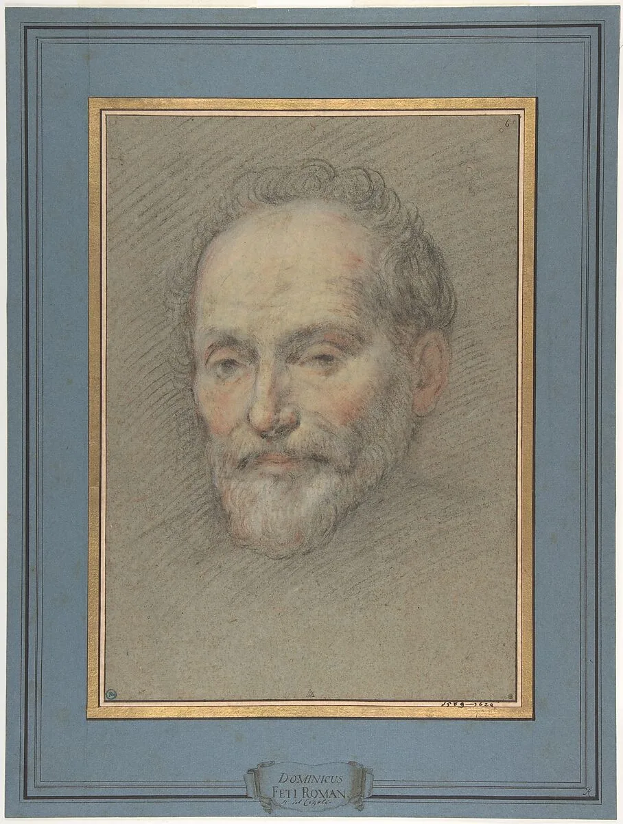Head of a Bearded Man — Domenico Fetti