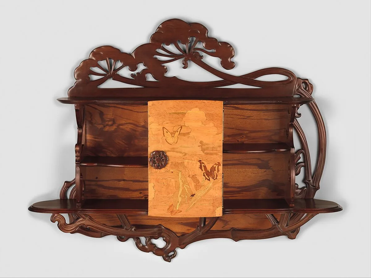 "Ombellifères" (cow parsley) Cabinet — Emile Gallé|Établissements Gallé