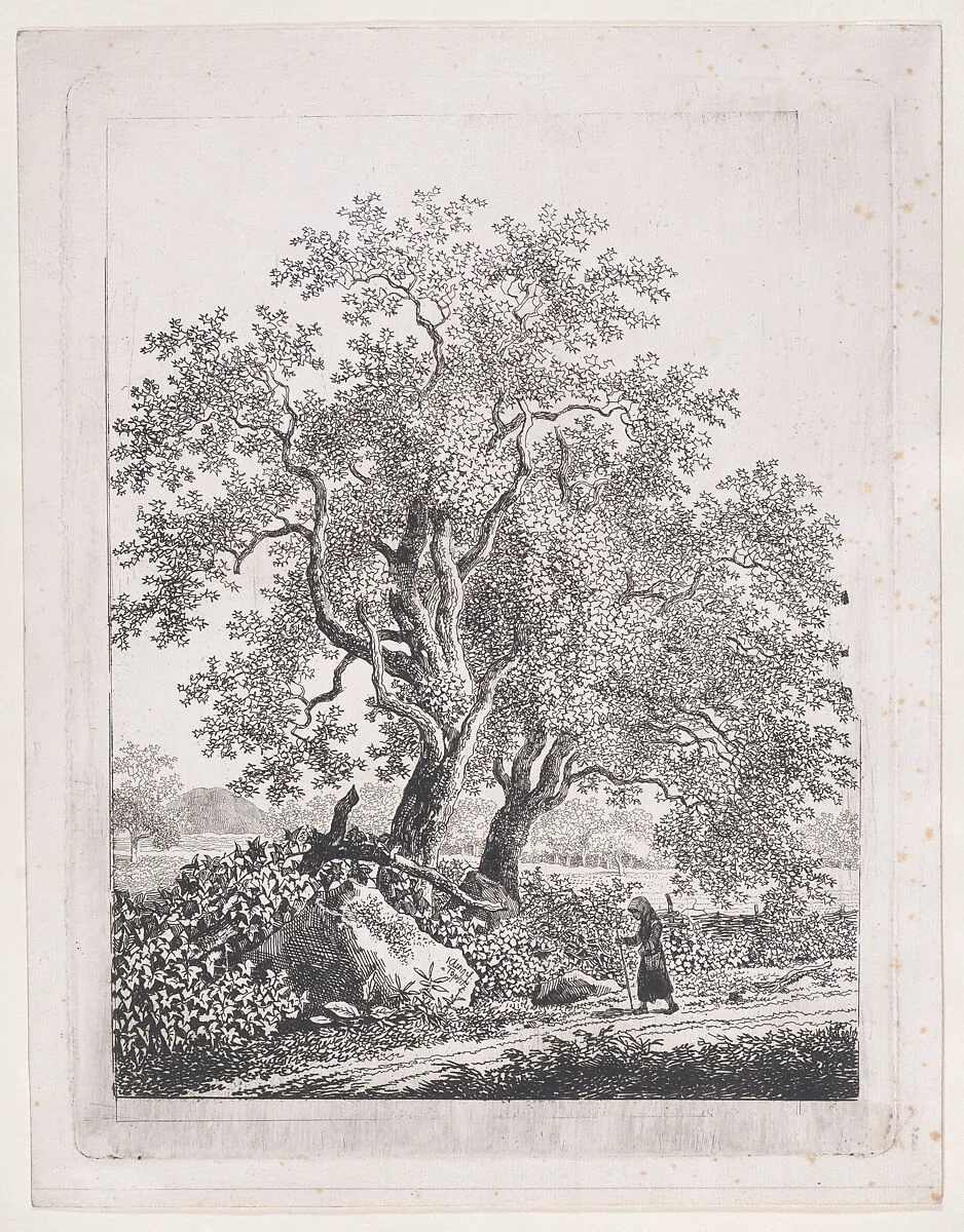 Landscape with a Strolling Woman — Johann Christian Klengel