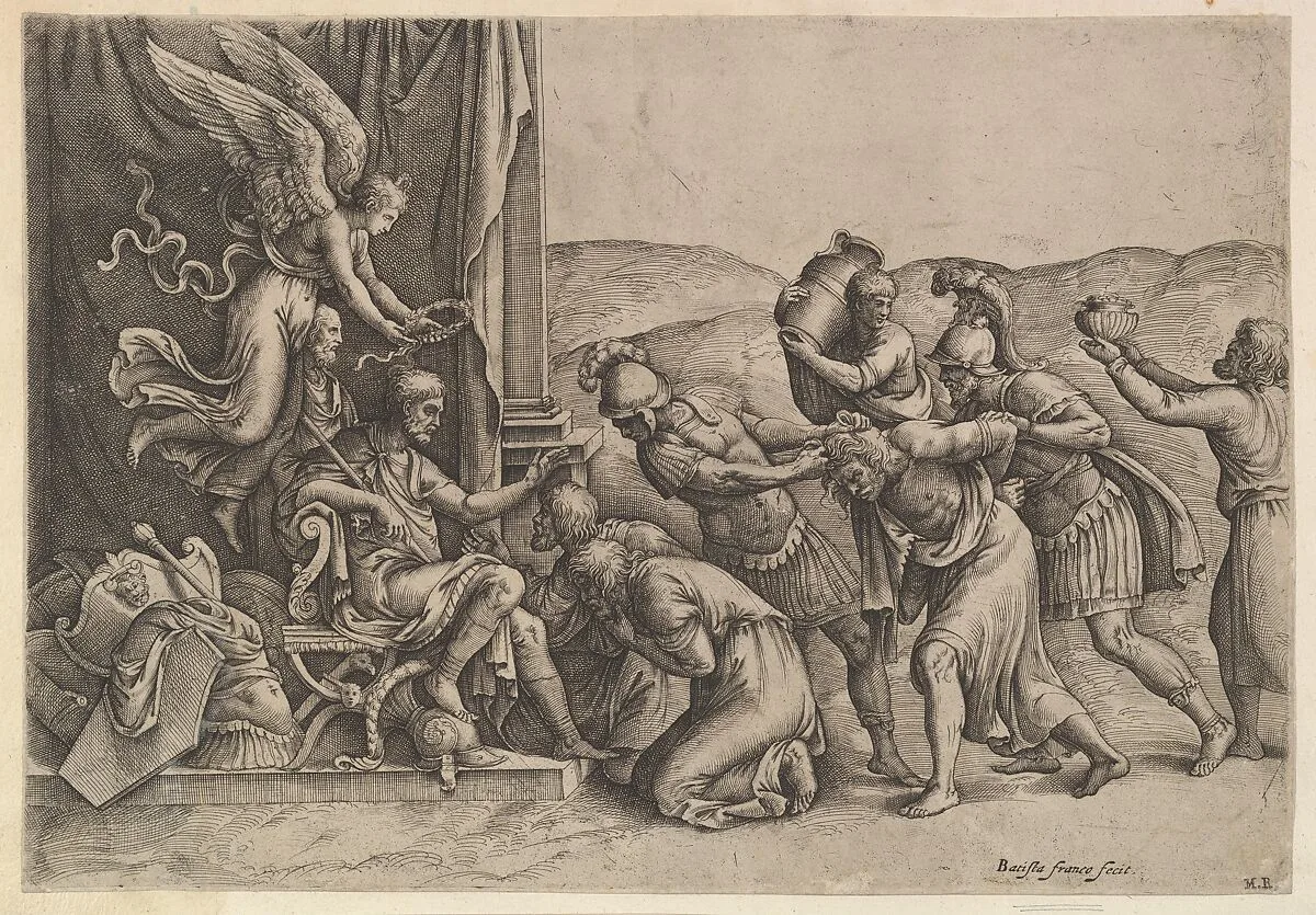Scipio Granting Clemency to the Prisoners — Battista Franco|Giulio Romano