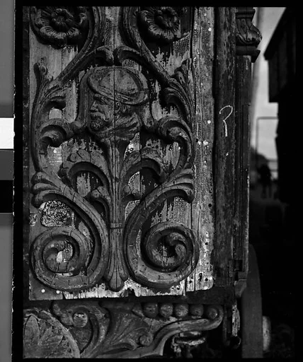 [Relief Carving Detail of Ringling Bandwagon, Circus Winter Quarters, Sarasota, Florida]