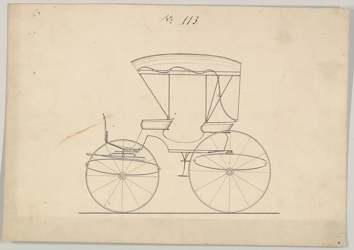 Design for Park Phaeton, no. 113 — Brewster & Co.