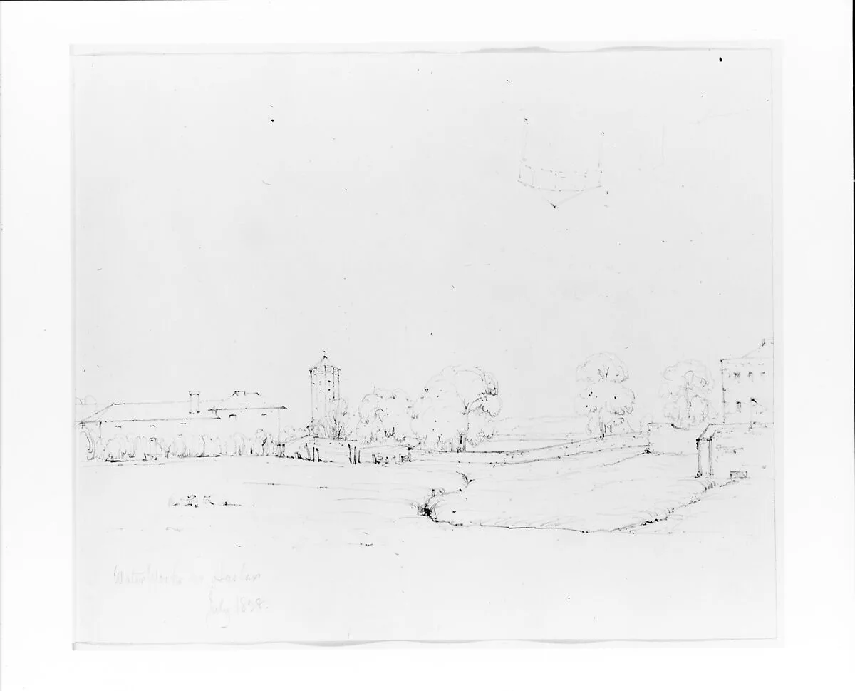 Waterworks in Haslan (from Sketchbook) — John William Casilear