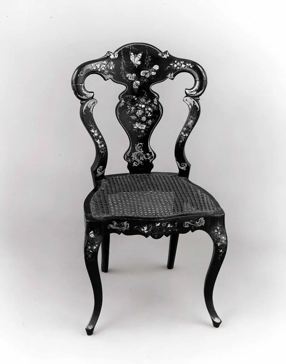 Papier-mâché side chair — Unknown
