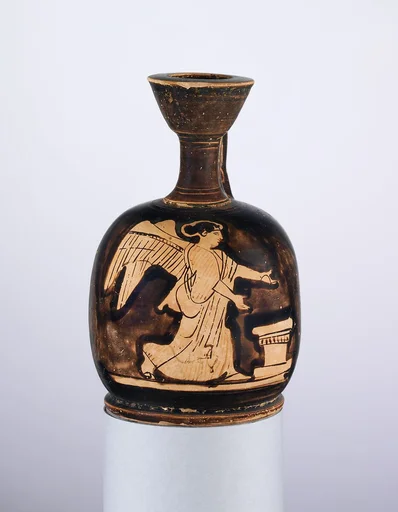 Terracotta squat lekythos
