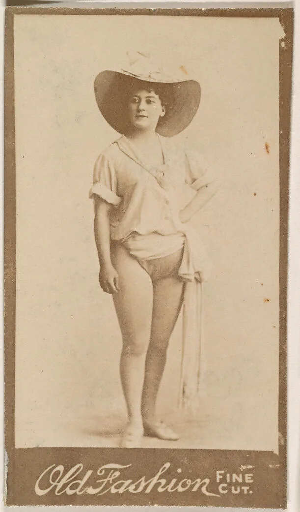 Actress wearing wide-brimmed hat, from the Actresses series (N664) promoting Old Fashion Fine Cut Tobacco — Unknown